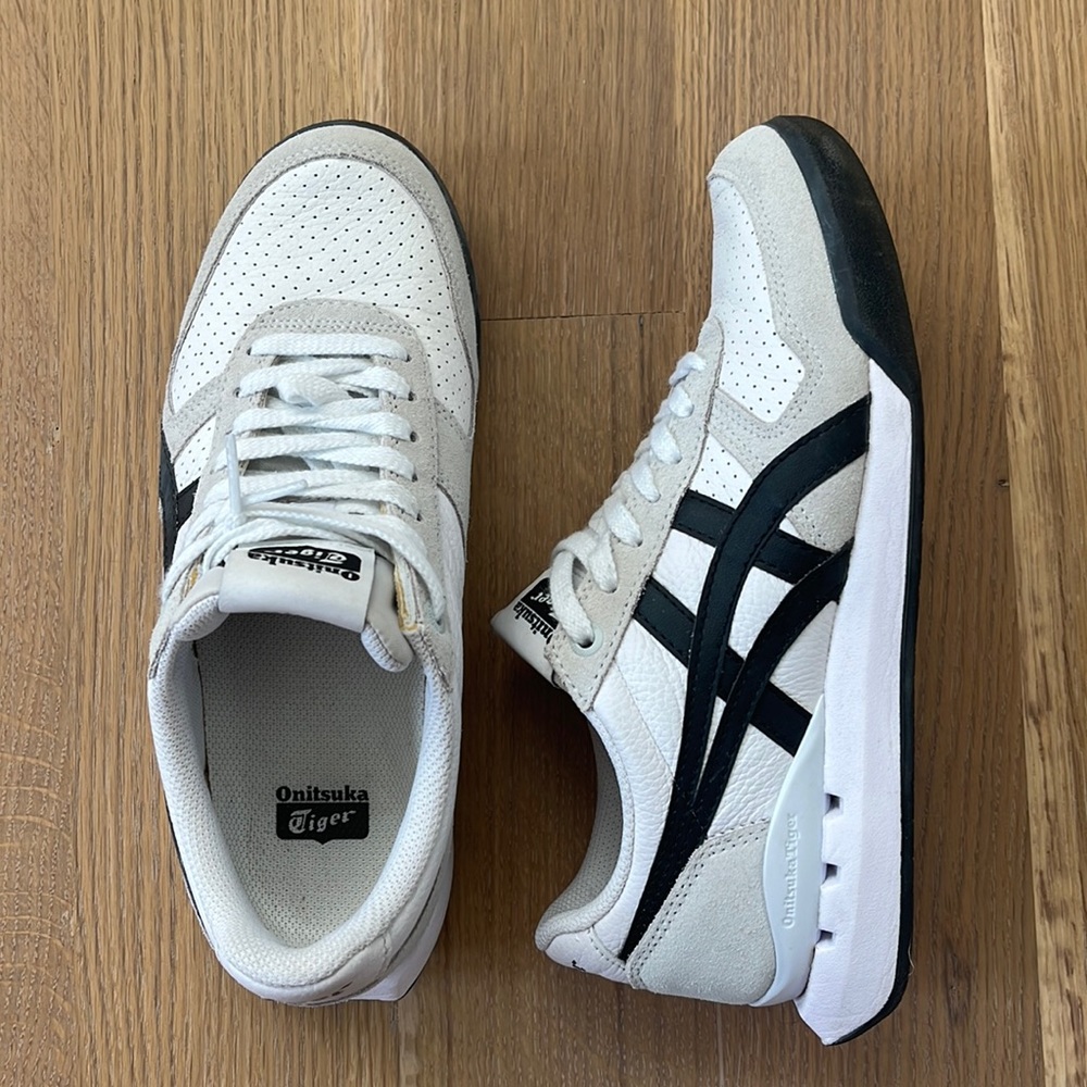 Onitsuka Tiger by Asics White and Black Sneakers